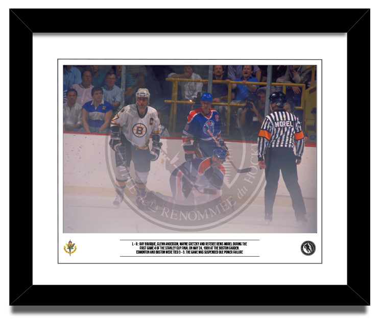 Vintage Hockey framed photo of Ray Bourque - Boston Bruins