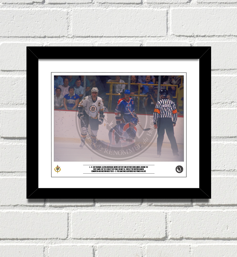Vintage Hockey framed photo of Ray Bourque - Boston Bruins