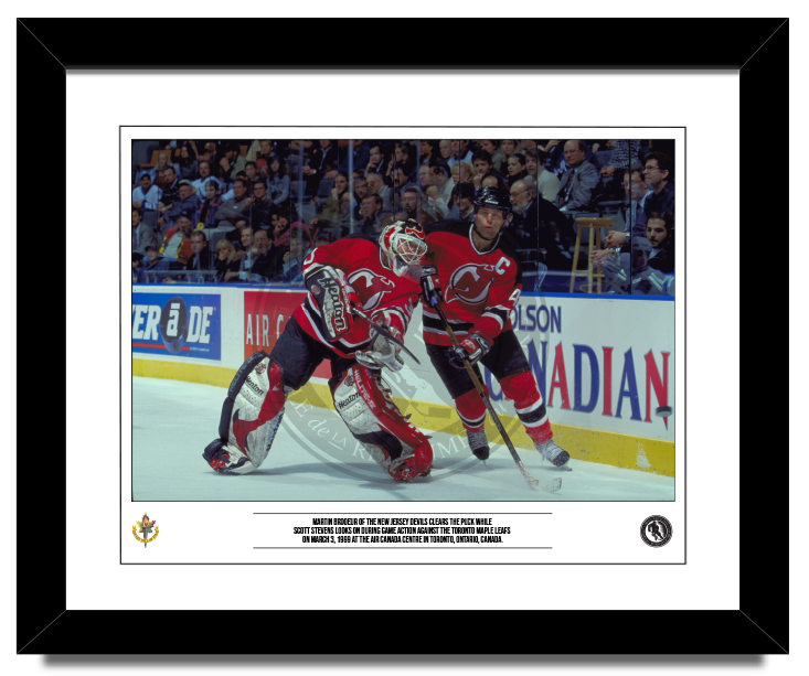 Vintage Hockey framed photo of Martin Brodeur - New Jersey Devils