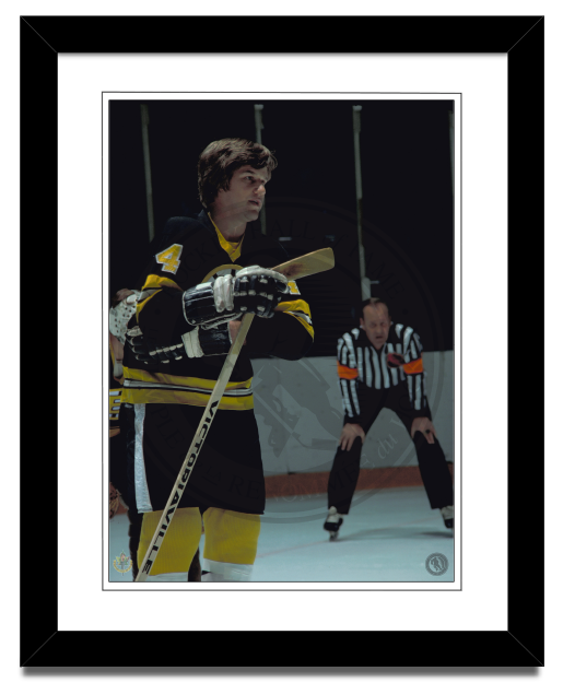 Vintage Hockey framed photo of Bobby Orr - Boston Bruins